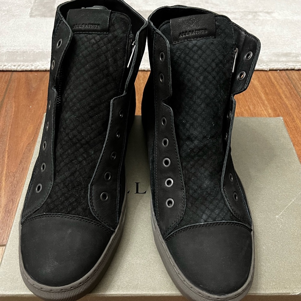 Mens All-Saints suede sneakers in a size 13